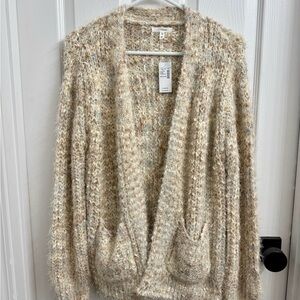 Maurices Cream Textured Cardigan